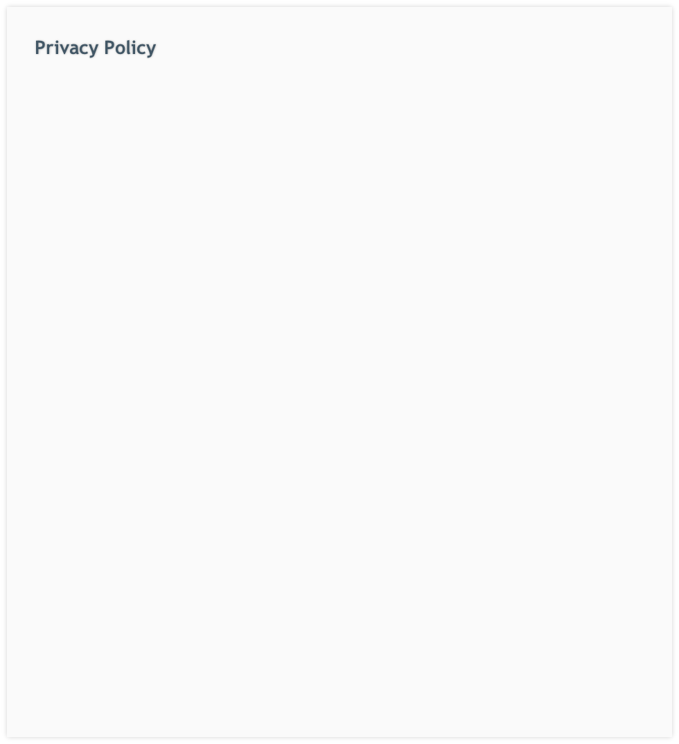 Privacy Policy
